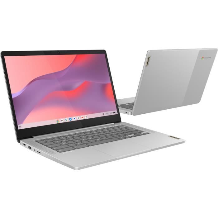 PC Portable Chromebook LENOVO IdeaPad Slim 3 14M868 | Chrome OS - 14'' FHD Tactile - MT8186 - RAM 8Go - Stockage 128Go - AZERTY