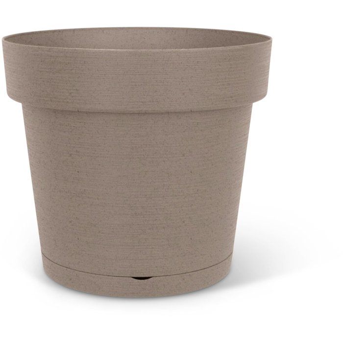 Pot de fleurs avec réserve rond - GARDEN ID - Glamour - Ř 50 - 47 L - H 43 cm - Taupe