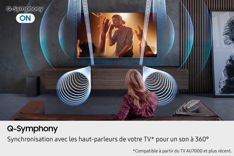 Barre de son - SAMSUNG - HW-Q610F/XE - Series 3.1ch - Caisson sans fil 6,5'' - Accoustic beam