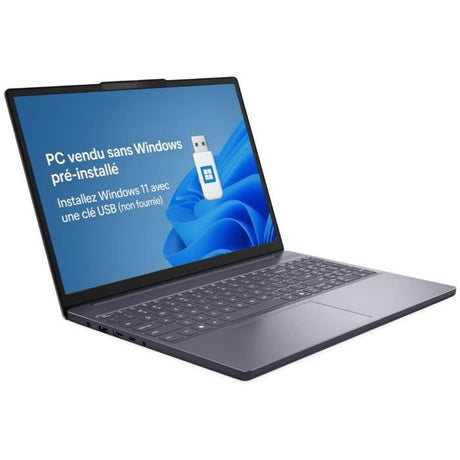 PC portable LENOVO IdeaPad Slim 3 15ARP10 | Sans Windows - 15,3 WUXGA - Ryzen 7 7735HS - RAM 16 Go - SSD 512 Go - AZERTY