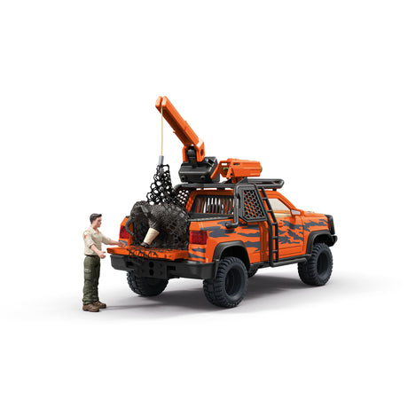 Figurine Aventures en 4x4 dans la jungle, Schleich 42720 Gamme Wild Life
