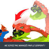 Coffret Monster Trucks - JJN44 - Bone Shaker inclus - 4 pistes 15 cm - Lanceur et éléments repositionnables
