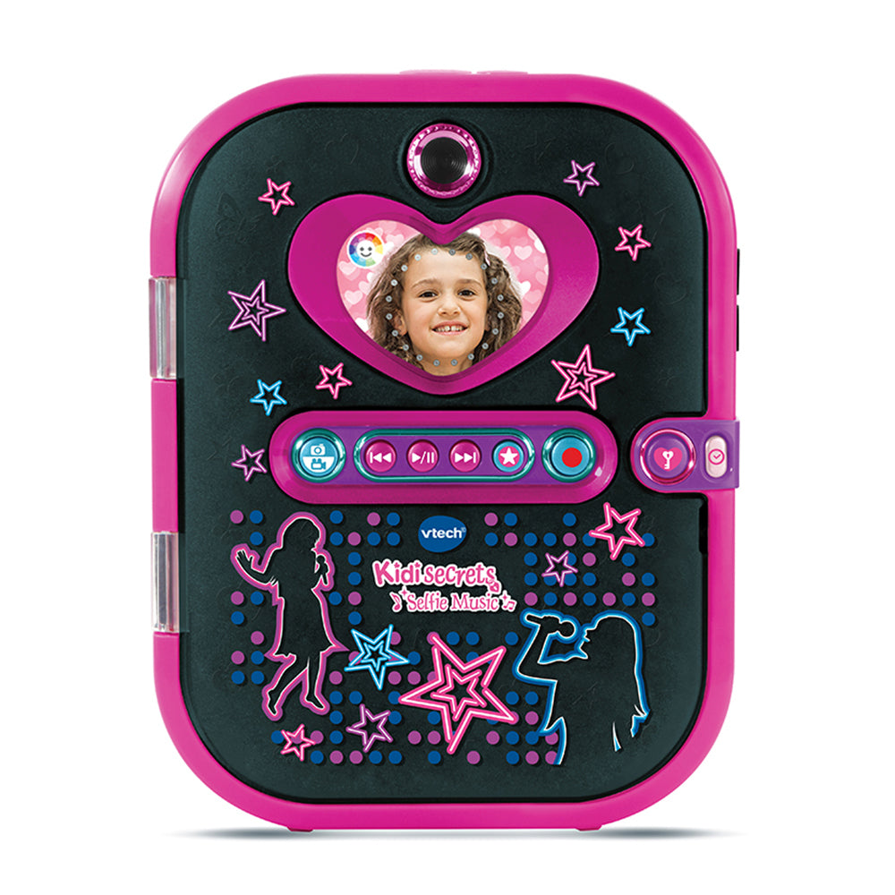 Agenda électronique VTECH Kidisecrets Selfie Music Noir avec lecteur MP3 pour filles de 6 a 12 ans