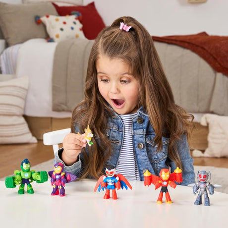 Pack 6 figurines Iron Man Avengers en armure, Marvel Iron Man and his Awesome Friends, des 3 ans