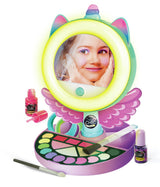 CLEMENTONI - Miroir de maquillage licorne - Anneau lumineux - Maquillage et accesoires cheveux et ongles - Des 7ans