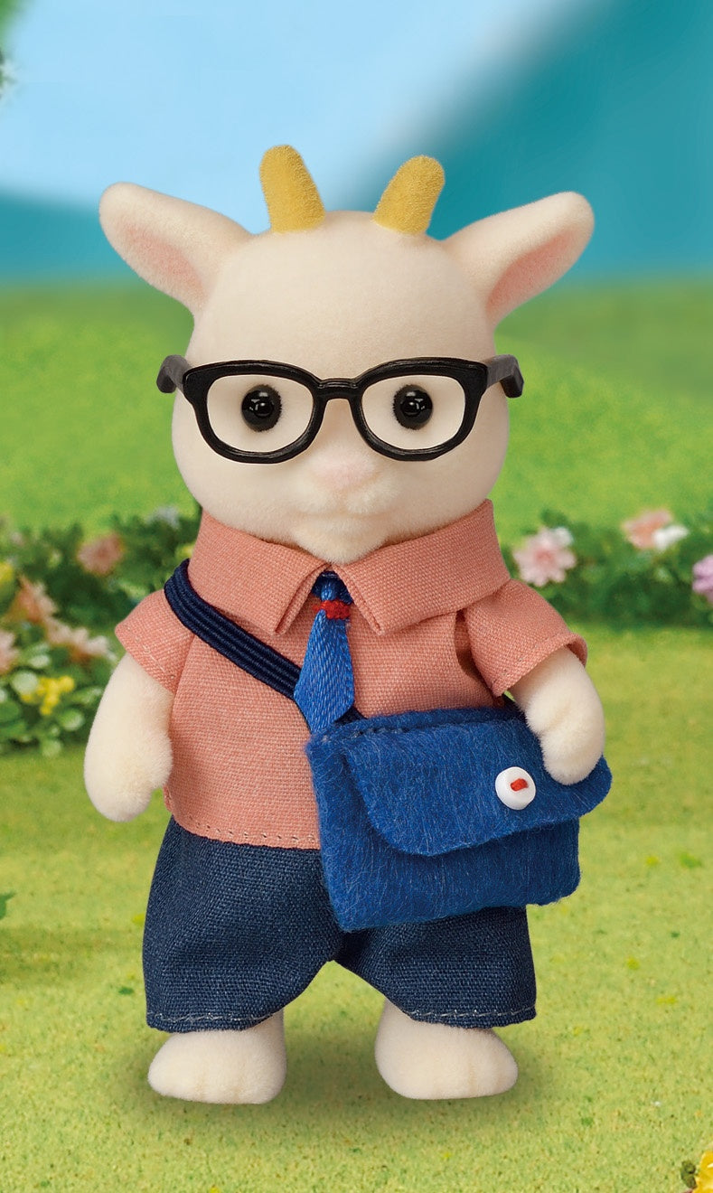 Figurines miniatures - SYLVANIAN FAMILIES - La famille Chevre - 4 personnages articulés et habillés avec soin