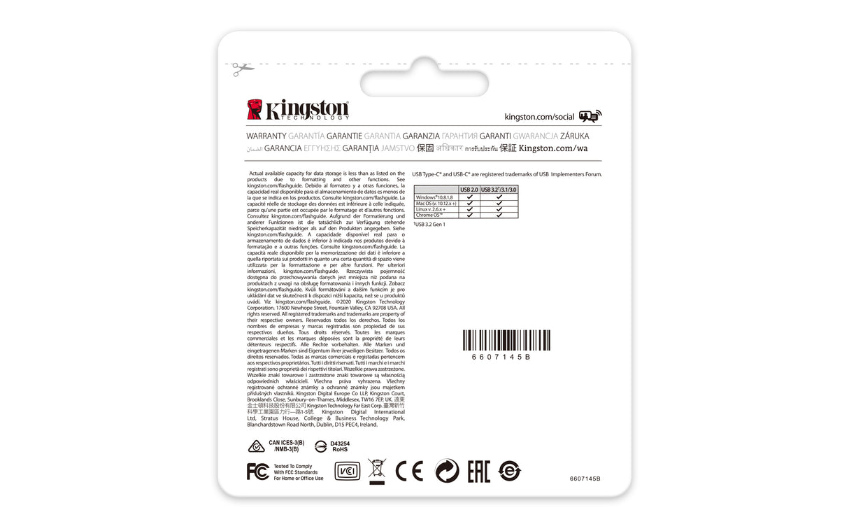 Clé USB-C 3.2 Kingston DataTraveler 70 - 256Go