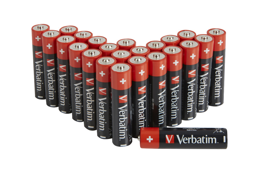 Lot de 24 piles Alcaline Verbatim Premium type AAA (LR03) 1,5V