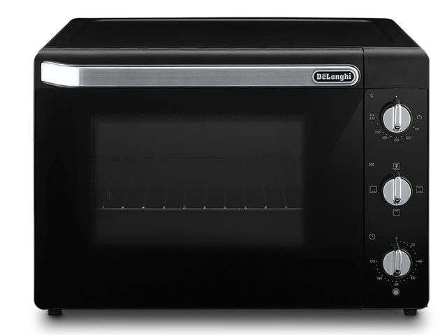 Mini-four - Chaleur tournante - DELONGHI - EO 40112.BK - Noir - Porte double vitrage - 40 L - 51,5 x 44 x 36 cm - 2000 W