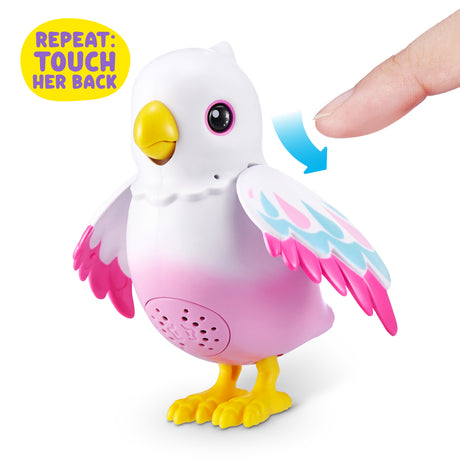 Oiseau interactif - PETS ALIVE - Polly Magic Bird - Réagit au toucher - Chante et bouge - a partir de 3 ans