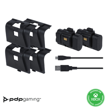 Kit Play & Charge pour manette - PDP - Xbox One et Series X|S - Noir