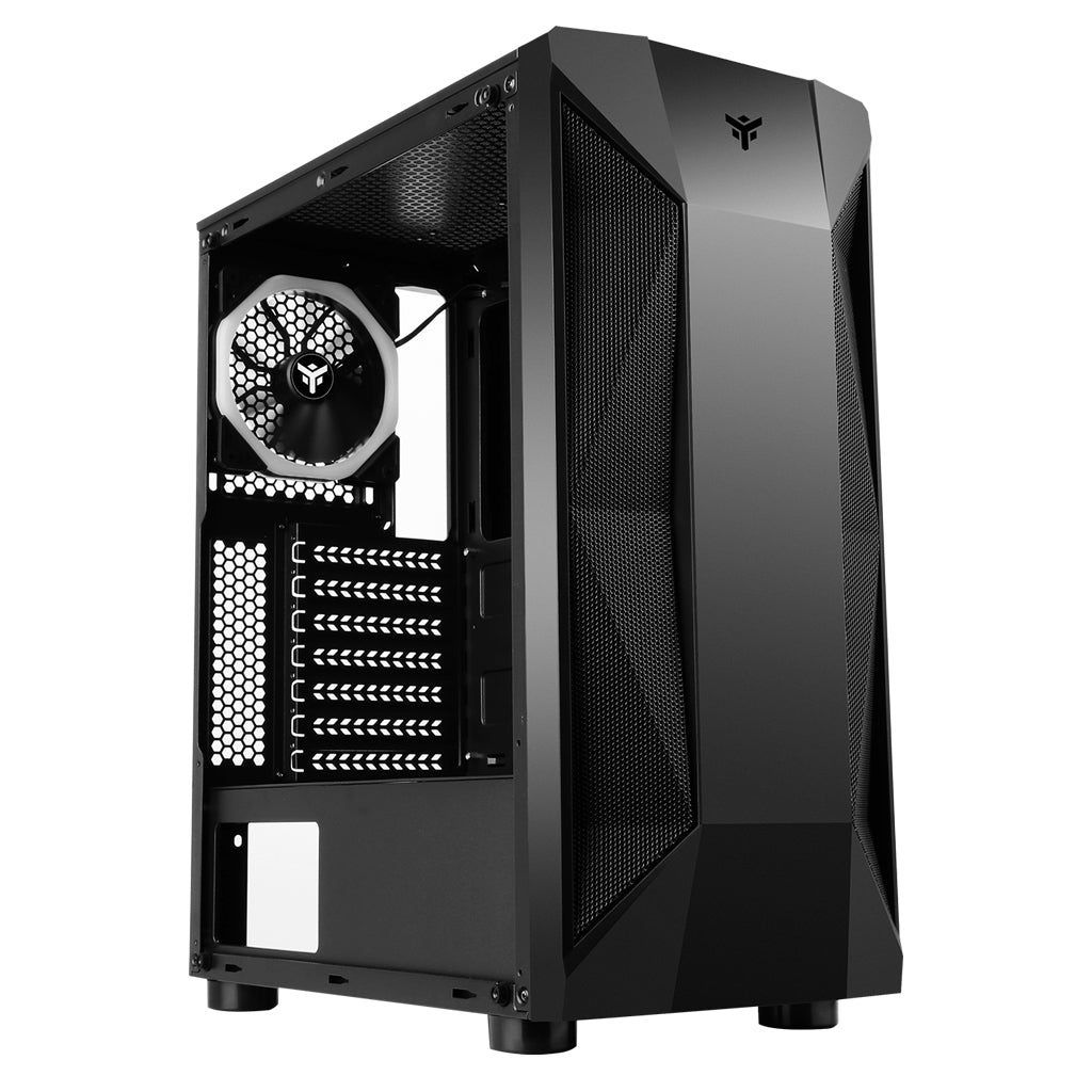 Boitier Moyen Tour ATX iTek Rock Evo RGB avec panneau vitré (Noir)