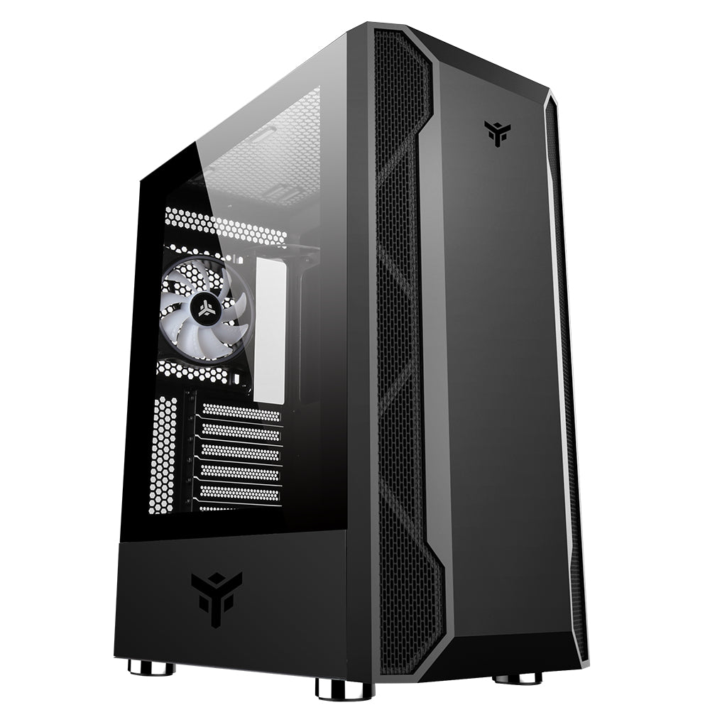 Boitier Moyen Tour ATX iTek Vertibra X210 RGB avec panneau vitré (Noir)