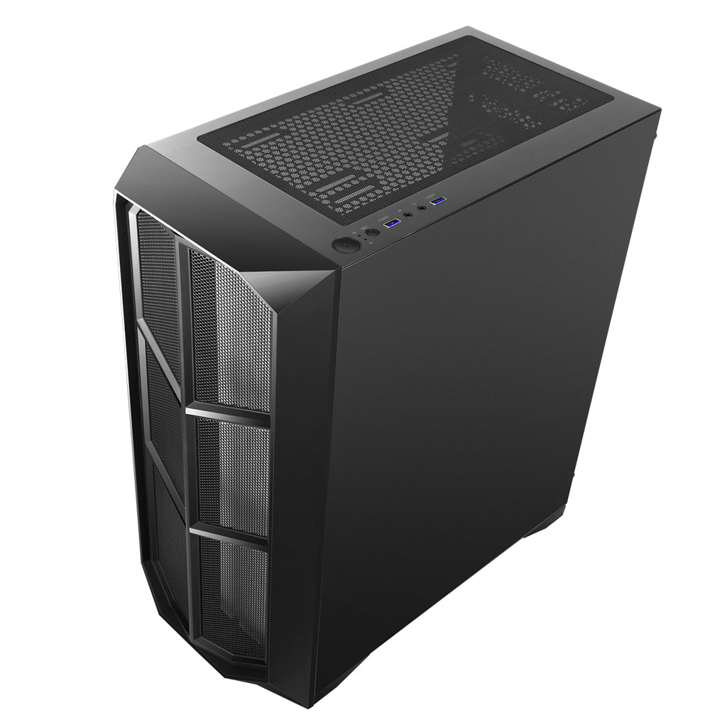 Boitier Moyen Tour ATX iTek Vertibra Y210 RGB avec panneau vitré (Noir)