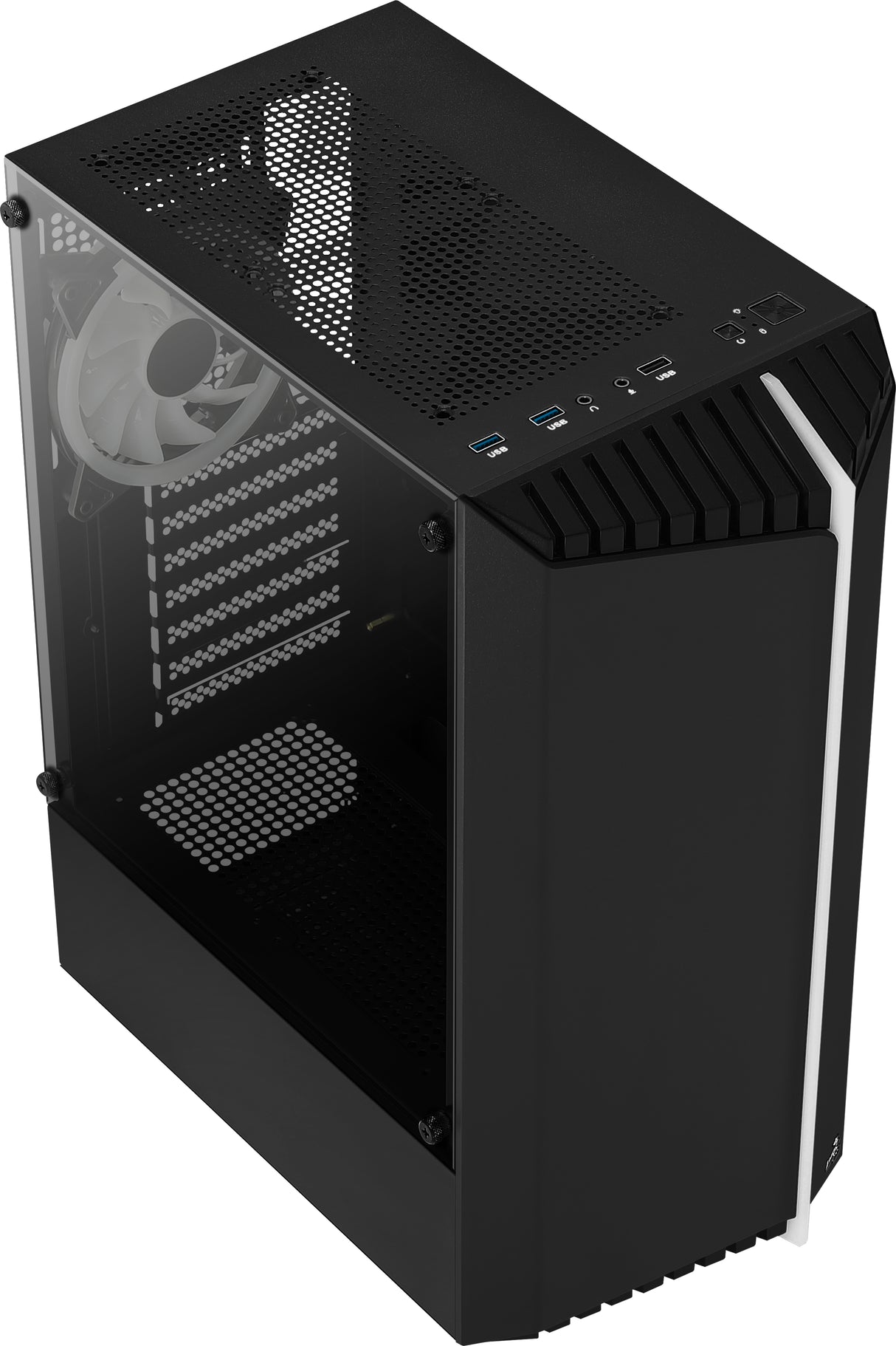 Boitier Moyen Tour ATX AeroCool Bionic-G avec panneau vitré (Noir)