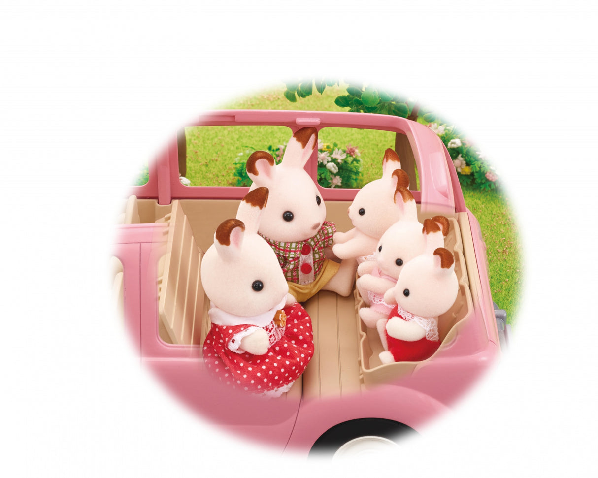 Le monospace rose et set de pique-nique  - Sylvanian Families - 5535