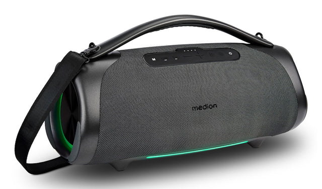 Enceinte Bluetooth - MEDION - XL - 100W RMS - Autonomie 30h - Protection IPX7 - RGB