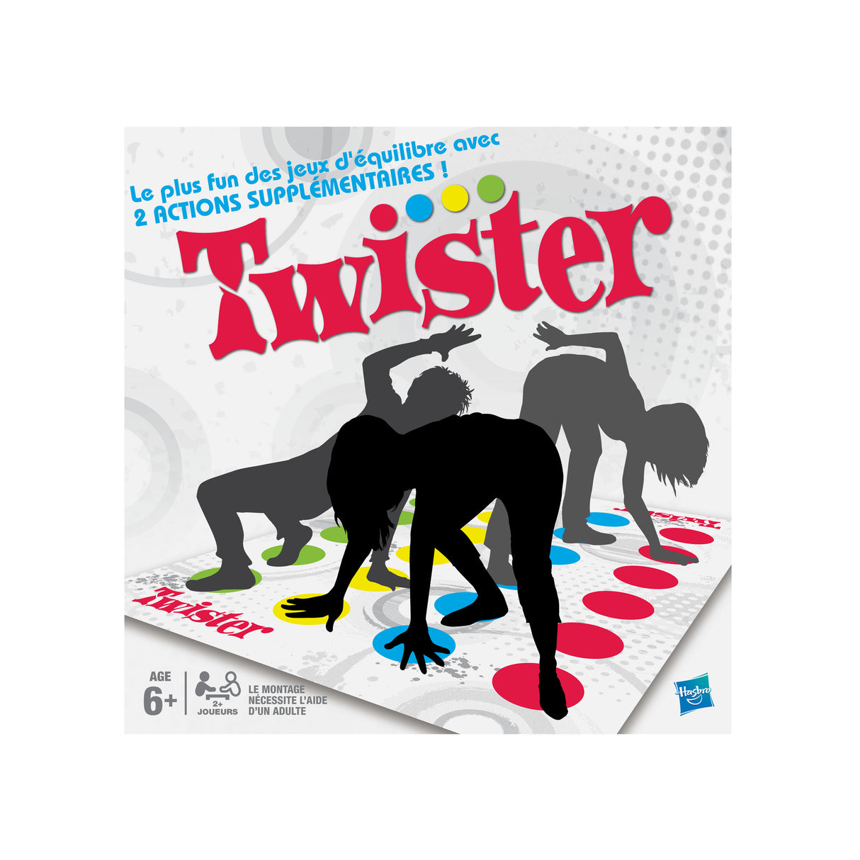 Twister Jeu d'ambiance pour enfants, Jeu d'équilibre fun , A partir de 6 ans, Hasbro Gaming