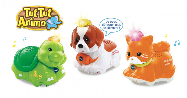 Coffret Trio Tut Tut Animo VTECH - Animaux Domestiques - 3 animaux parlants et roulants - Mixte - De 1 a 5 ans
