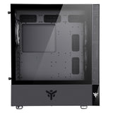 Boitier Moyen Tour ATX iTek Vertibra Q210 RGB avec panneaux vitrés (Noir)