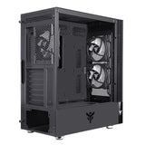 Boitier Moyen Tour ATX iTek Vertibra Q210 RGB avec panneaux vitrés (Noir)