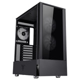 Boitier Moyen Tour ATX iTek Vertibra Q210 RGB avec panneaux vitrés (Noir)