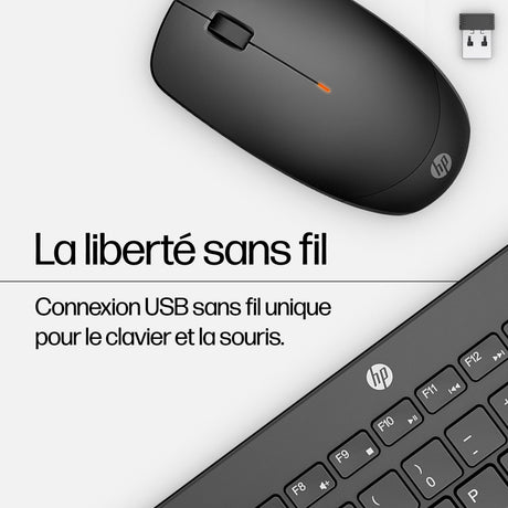 Ensemble Clavier Souris sans fil HP 230 - AZERTY