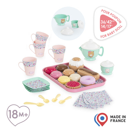 Accessoires poupons - COROLLE - Ma Dinette Thé et Goűter - 30 accessoires - des 18 mois