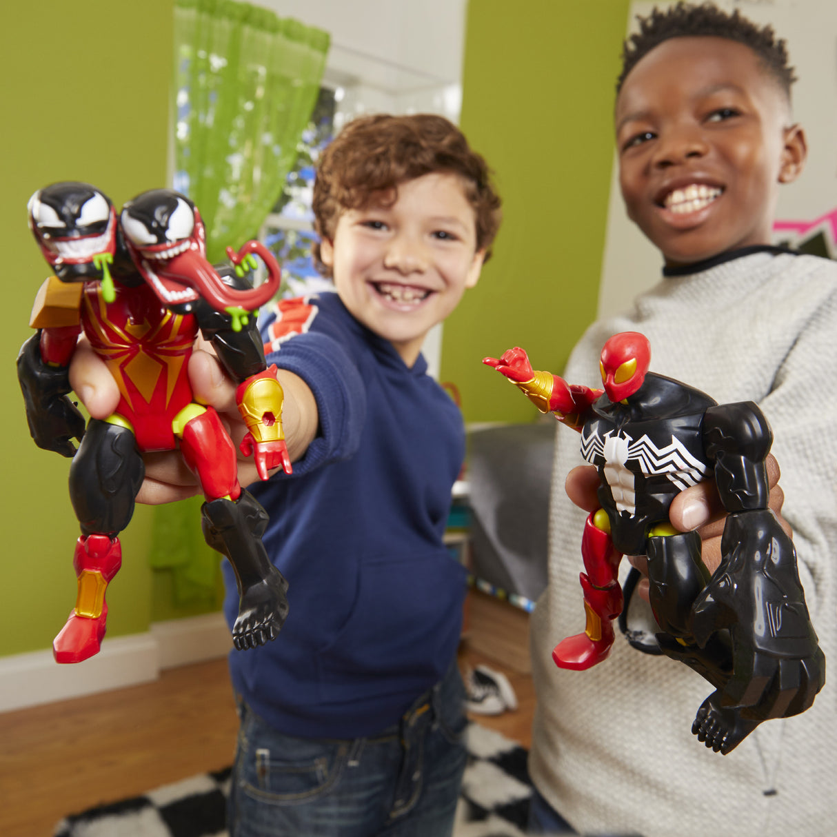 MixMashers SpiderMan, figurine 12 cm personnalisable a mélanger et combiner avec accessoires, Marvel, des 4 ans