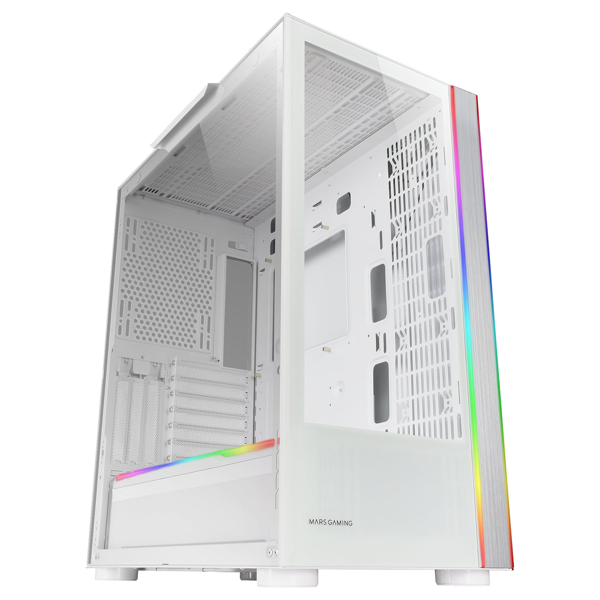 Boitier Grand Tour E-ATX Mars Gaming MC-Ult avec panneaux vitrés (Blanc)