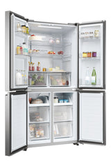 Réfrigérateur multi-portes - HAIER - HCR3818ENMM - Classe E - 467 L - 35 dB - 181,5 x 83,3 x 65 cm - Silver