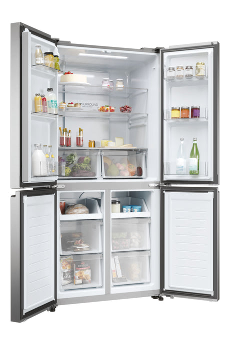 Réfrigérateur multi-portes - HAIER - HCR3818ENMM - Classe E - 467 L - 35 dB - 181,5 x 83,3 x 65 cm - Silver