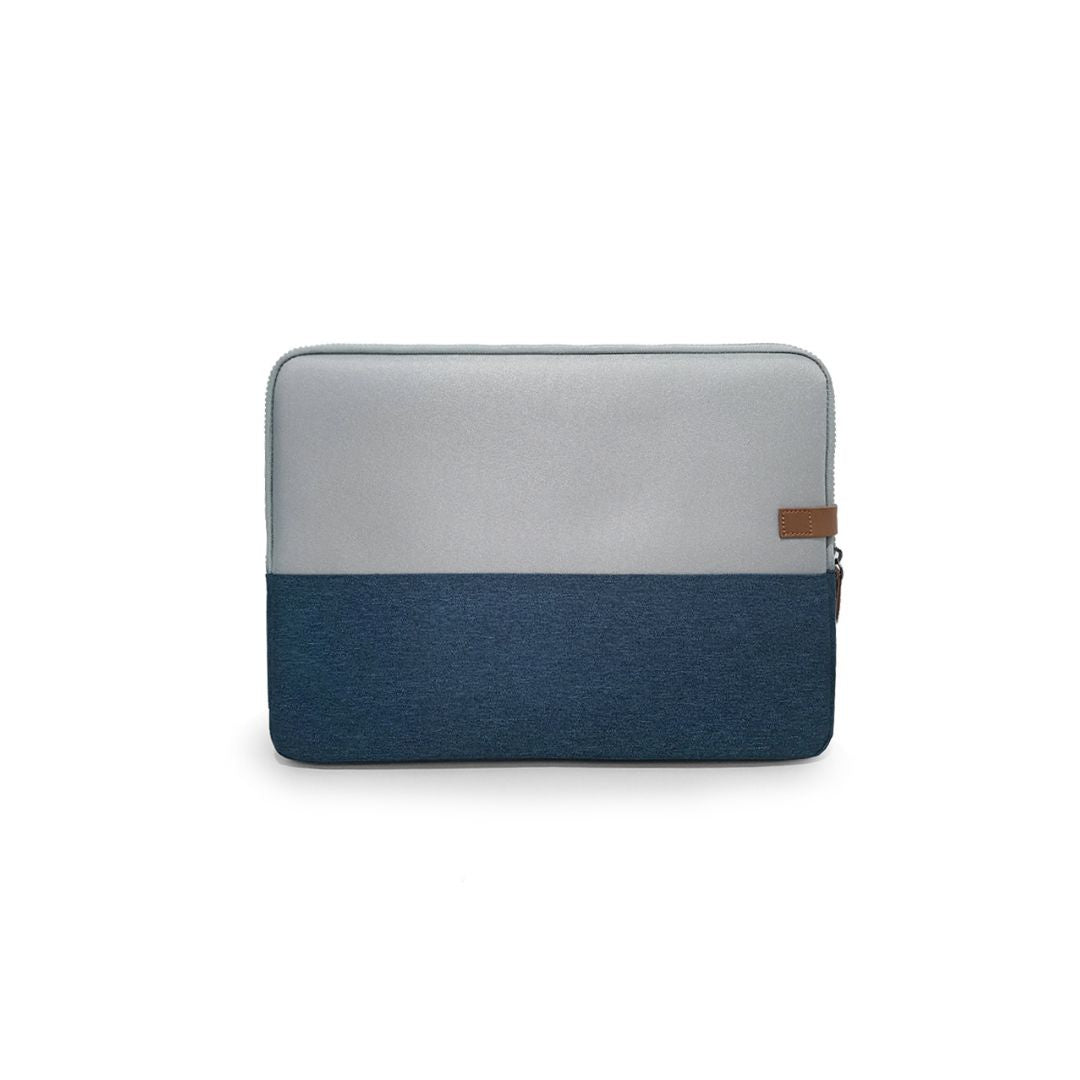 HOUSSE sleeve PC 14,1 '' bicolore BLEU, protection antchoc, attache antivol , d