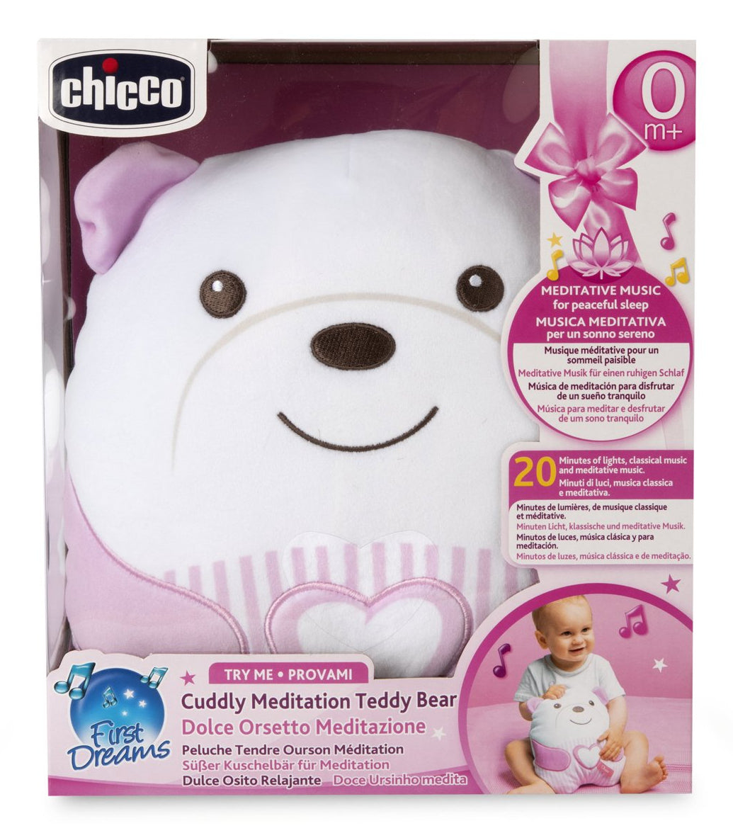 Peluche tendre Ourson - CHICCO - Rose - Des la naissance