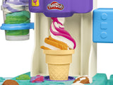 PlayDoh Mes Glaces Arc-en-Ciel, Pâte a modeler, Machine a Creme Glacée factice, 5 pots de 56 g  et accessoires, des 3 ans