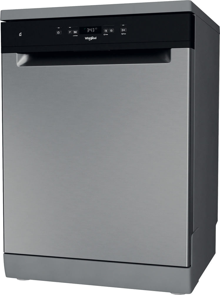 Lave-vaisselle pose libre WHIRLPOOL WFC3C34X - 14 couverts - Induction - L60cm - 44 dB - Inox