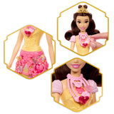 Poupée Jewel Reveal Belle, Accessoires avec 8 surprises, 1 boîte a bijoux en forme de coeur, 1 bague pour enfant et 9 éléments, JHL51