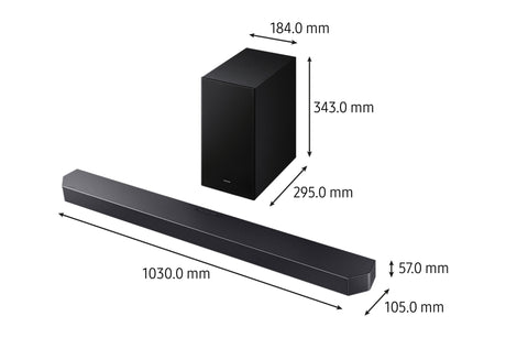 Barre de son - SAMSUNG - HW-Q610F/XE - Series 3.1ch - Caisson sans fil 6,5'' - Accoustic beam