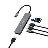 Hub USB-C 3.2 Verbatim Essentials - 6 ports (Gris)