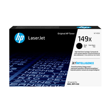 Cartouche de Toner Noir HP 149X (W1490X) authentique grande capacité pour HP LaserJet Pro 4002 / MFP 4102