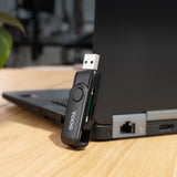 Lecteur de Cartes externe USB-A/C 3.0 TooQ TQR-3003B (Noir)