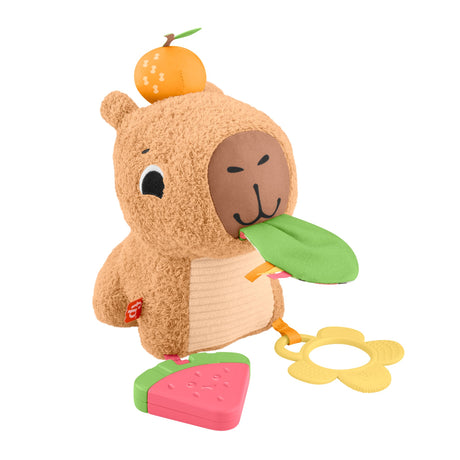 Fisher-Price-Mon Capybara Câlins-Peluche Anneau De Dentition Et Hochet - Des 3 mois- HYR54