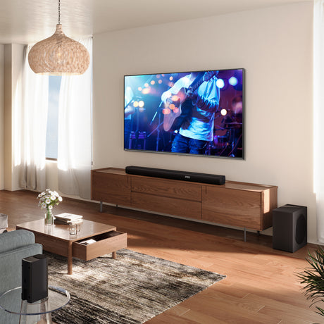 Barre de son - HISENSE - AX5100Q - 5.1.2 Canaux - Dolby Atmos & DTS:X - 340W - Caisson et enceintes arriere sans fil
