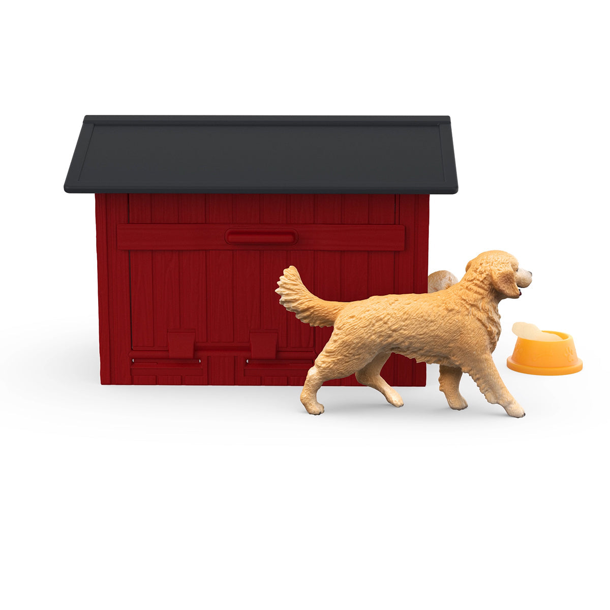 Coffret Niche avec Golden Retriever, SCHLEICH 42722 Farm World, Des 4 ans