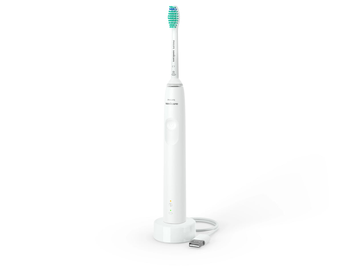 Brosse a dents - PHILIPS - HX3671/13 - Sonicare - Serie 3000 - Blanc - Eléctrique