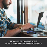 Souris - Sans fil - Logitech - M185 - Bleu - Ambidextre