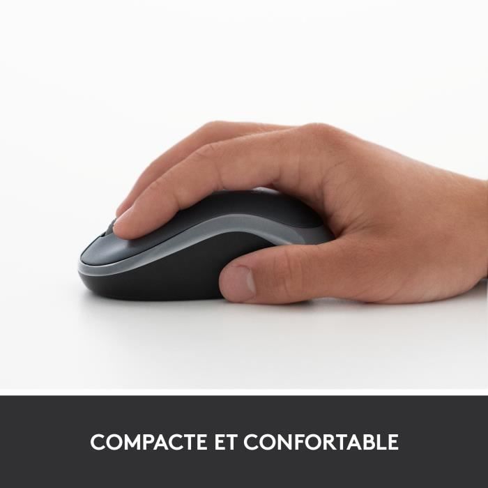 Souris - Sans fil - Logitech - M185 - Bleu - Ambidextre