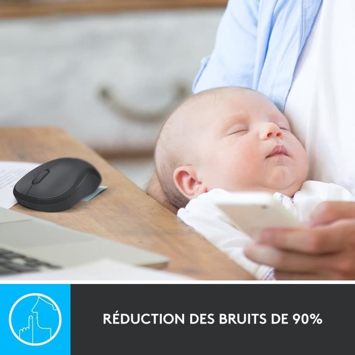 Souris - Sans Fil - Logitech - M220 Silent - Noir - Silencieuse
