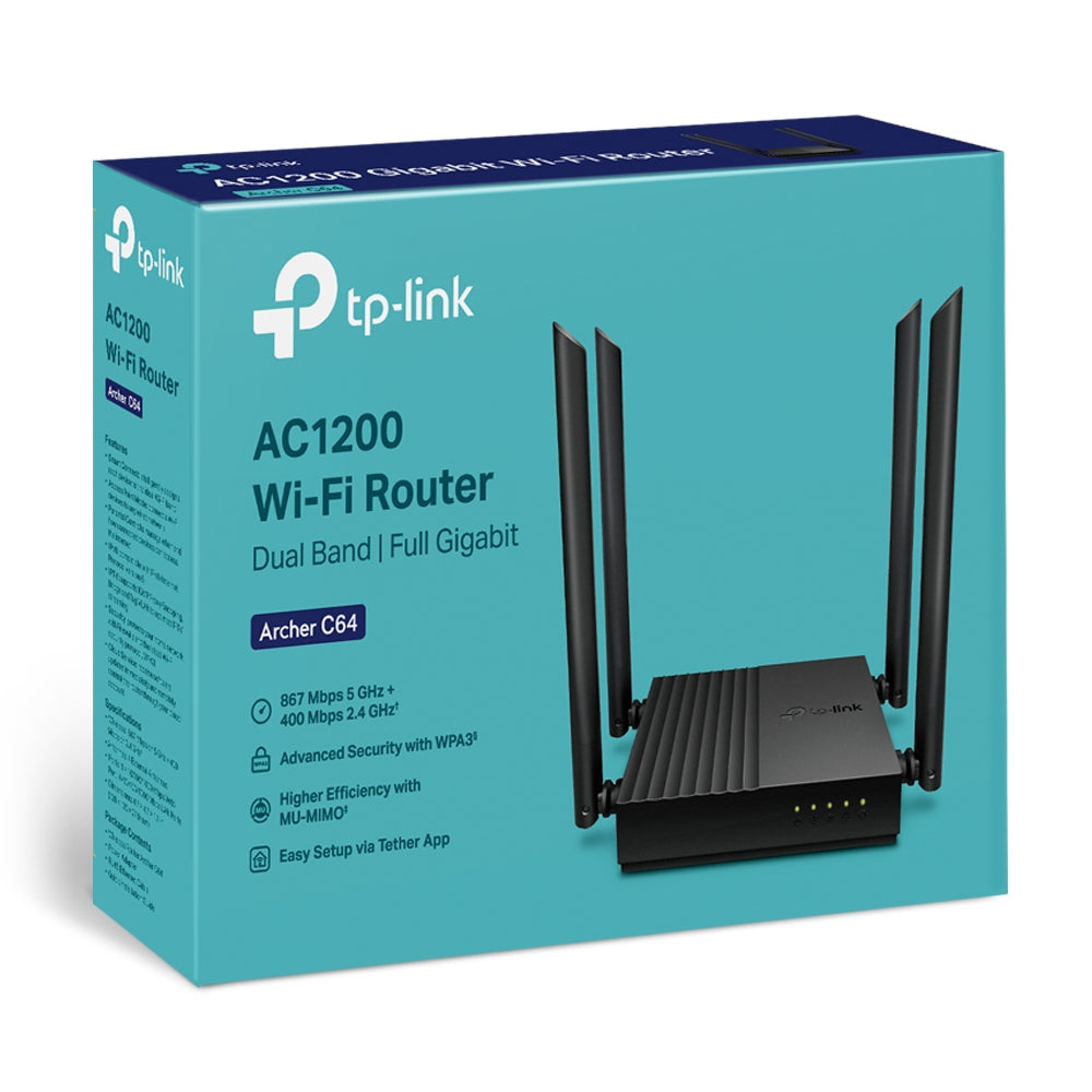Routeur WiFi TP-Link Archer C64 (AC1200)
