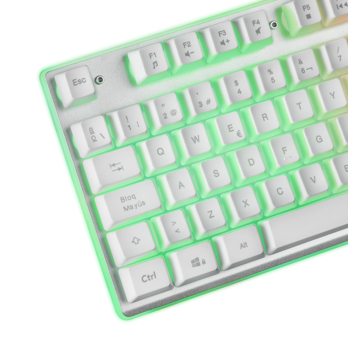 Pack Gamer 3en1 (Clavier/Souris/Tapis) Mars Gaming MCPX RGB (Blanc)